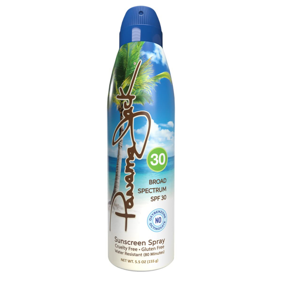 Panama Jack Continuous Spray Sunscreen - Spf 30, Broad Spectrum Uva/Uvb Protection, Reef-Friendly, Paba, Paraben, Gluten & Cruelty Free, Water Resistant (80 Minutes), 5.5 Oz,4130 Panama Jack Continuous Spray Sunscreen - Spf 30, Broad Spectrum Uva/Uvb Protection, Reef-Friendly, Paba, Paraben, Gluten & Cruelty Free, Water Resistant (80 Minutes), 5.5 Oz,4130