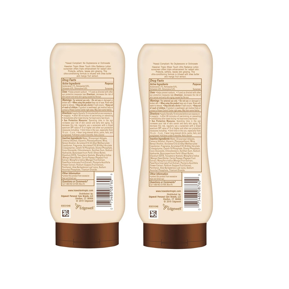 Hawaiian Tropic Sheer Touch Lotion Spf 50 Sunscreen-8 Oz