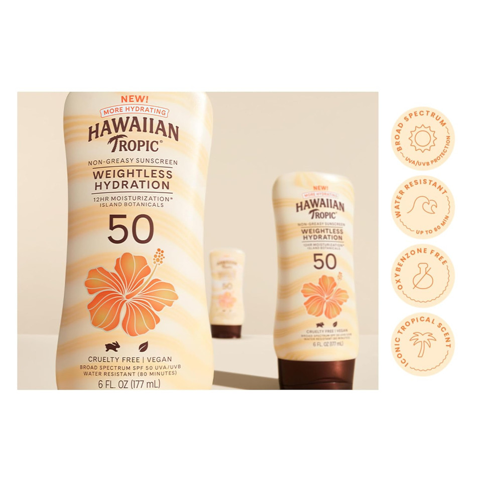 Hawaiian Tropic Sheer Touch Lotion Spf 50 Sunscreen-8 Oz