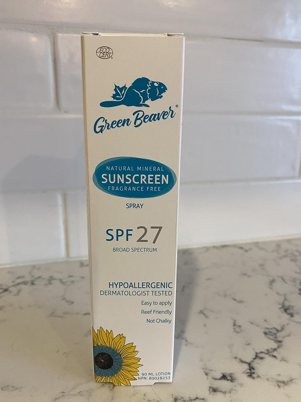 Green Beaver Co Spf 27 Natural Sunscreen Spray, 90 Ml