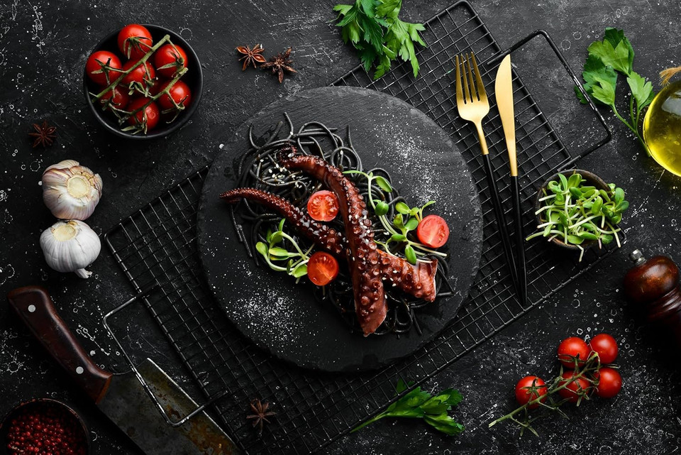 Ikasumi Black Squid Ink Powder - 100% Squid Cuttlefish Ink Powder | Pure, Powdered & Genuine Black Ink Ikasumi - Used As A Natural Black Food Coloring