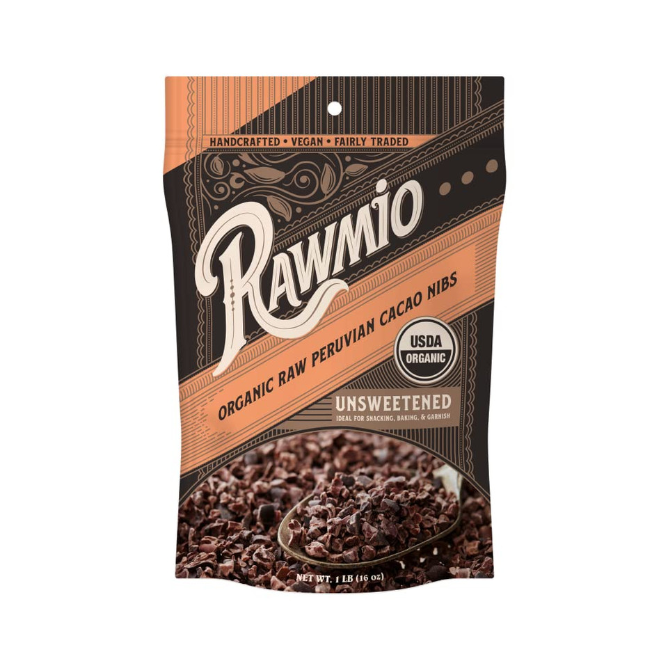 Rawmio Organic Cacao Nibs, 11 Lb - Raw, Vegan, Fair Trade, Kosher