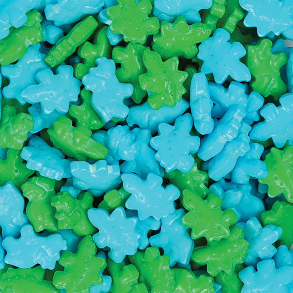 Krazy Sprinkles Dinosaur Animal Shapes (1/2 Cup 1X Jar) | Exceptional Sprinkles For Imaginative Baking & Decorating By Bakell