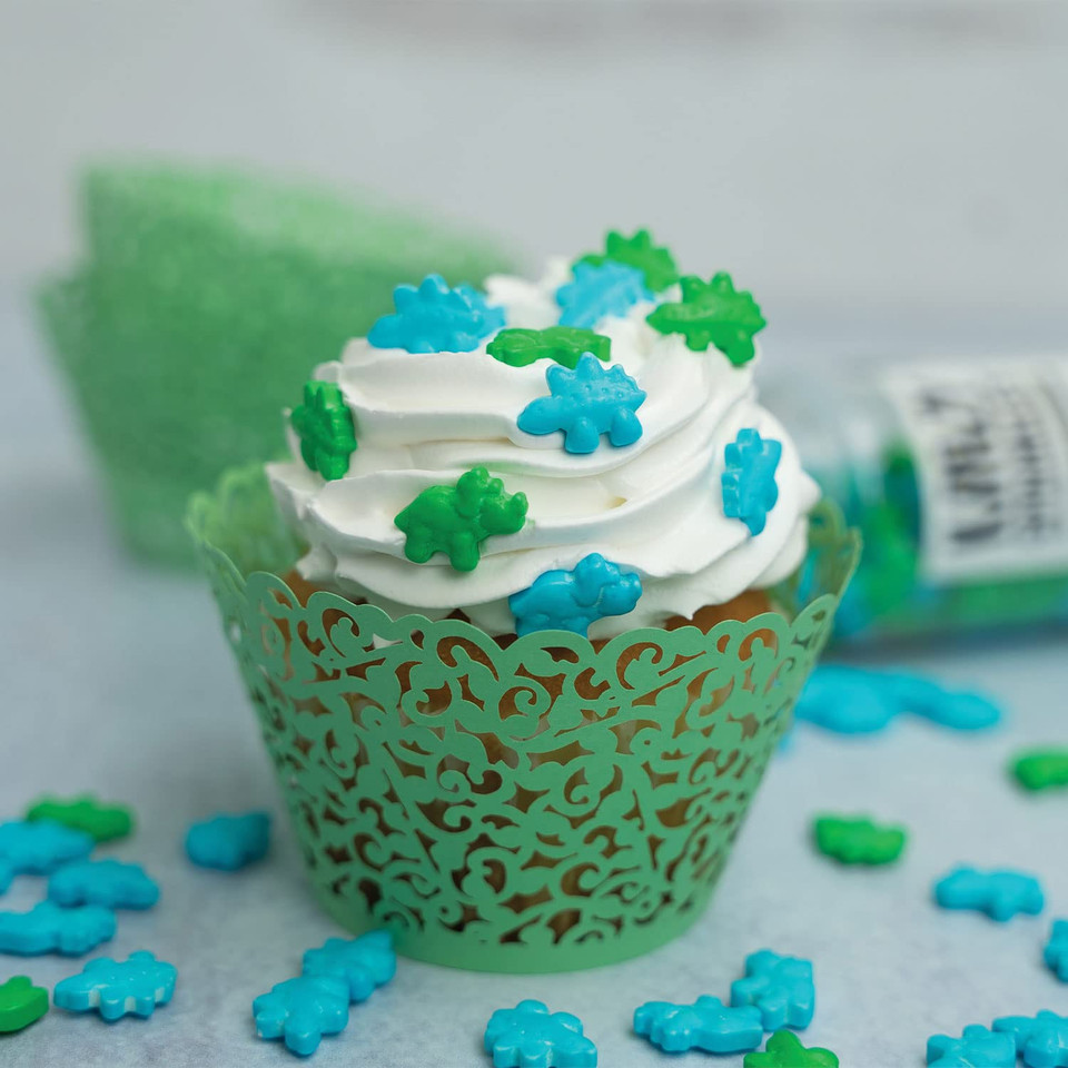 Krazy Sprinkles Dinosaur Animal Shapes (1/2 Cup 1X Jar) | Exceptional Sprinkles For Imaginative Baking & Decorating By Bakell