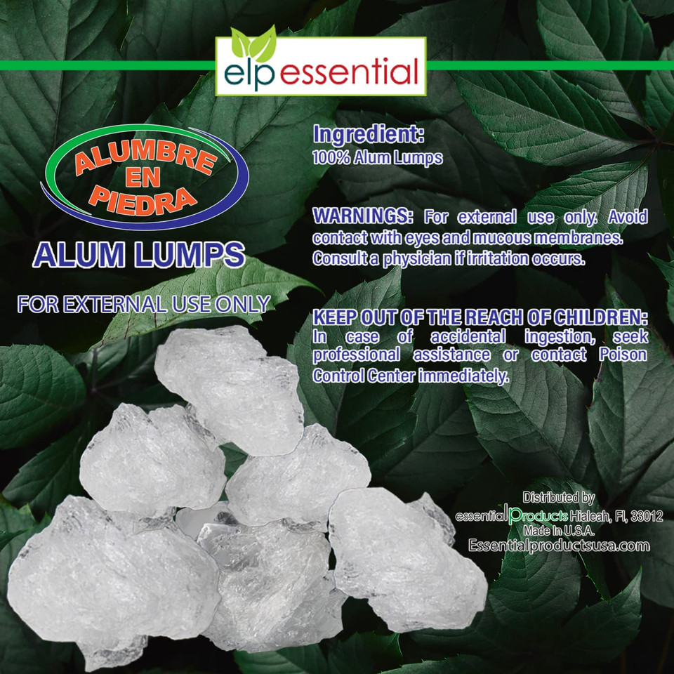 Elp Essential Alumbre En Piedra Alum Lumps 2 Oz