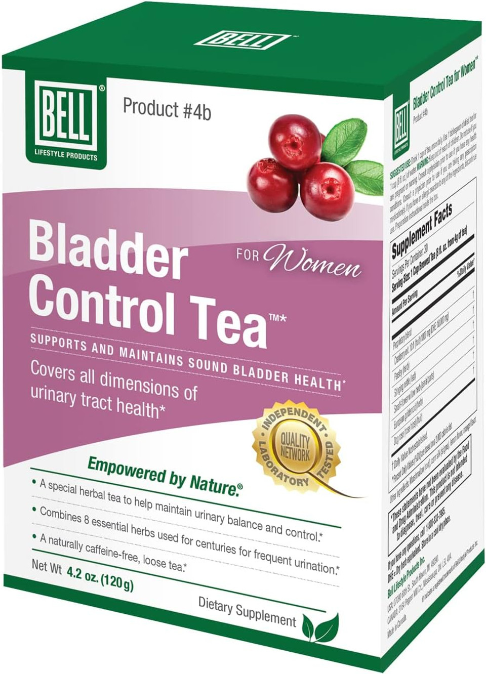 Bell Bladder Control Tea For Women - A Special Herbal Tea To Help Support Healthy Urinary Balance And Control - Kidney Tea