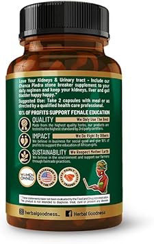 Herbal Goodness Chanca Piedra, Chanca Piedra Stone Breaker, Kidney Stones Dissolver, Kidney Stone Breaker, Gallstone Dissolver, Chanca Piedra Para Los Riñones 60Ct Capsules - 1 Bottle