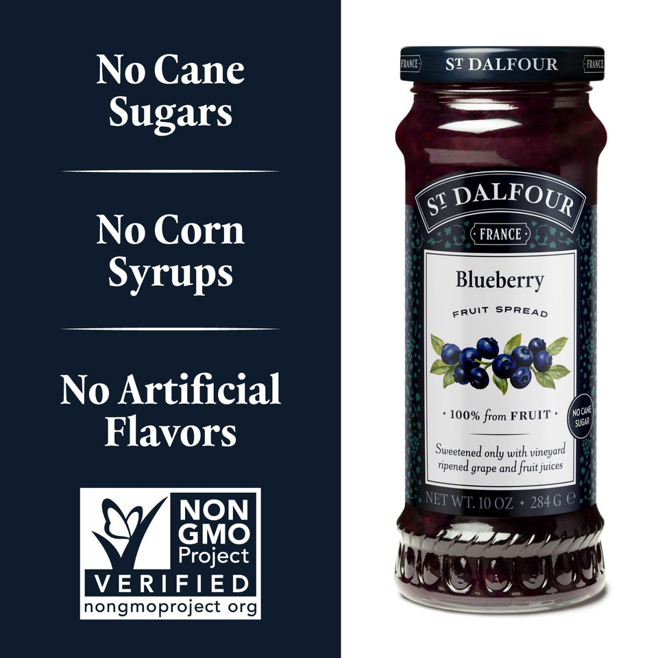 St. Dalfour French Grape Fruit Spread - 10Oz - 100% From Fruit, No Artificial Ingredients, Non-Gmo, No Cane Sugars, All Natural, Made In France