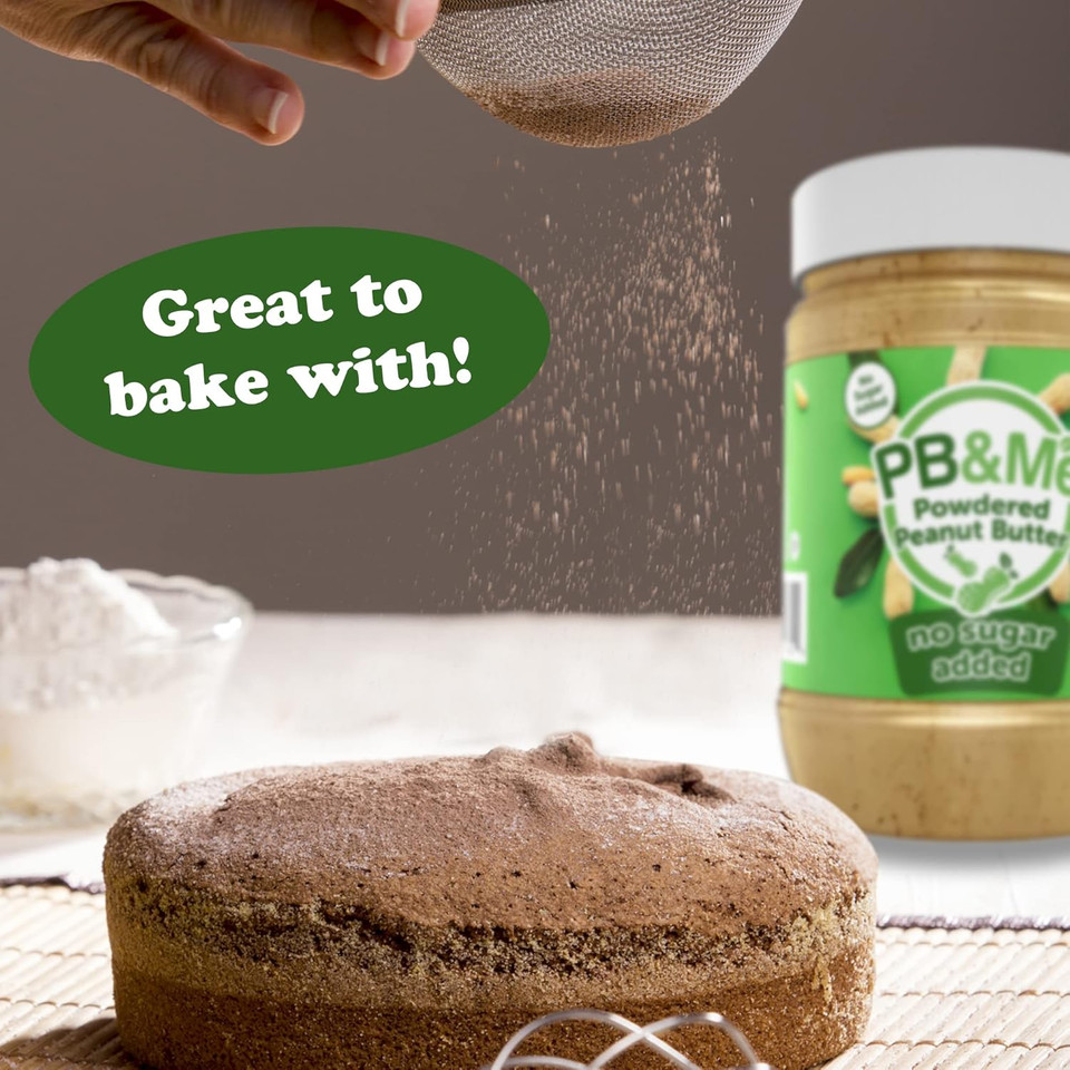 Pb&Me Sugar Free Peanut Butter Powder - Powdered Peanut Butter No Sugar For Low Calorie Snacks And Smoothies, Low Carb Peanut Powder Protein Snack, 453G Jar (1-Pack)