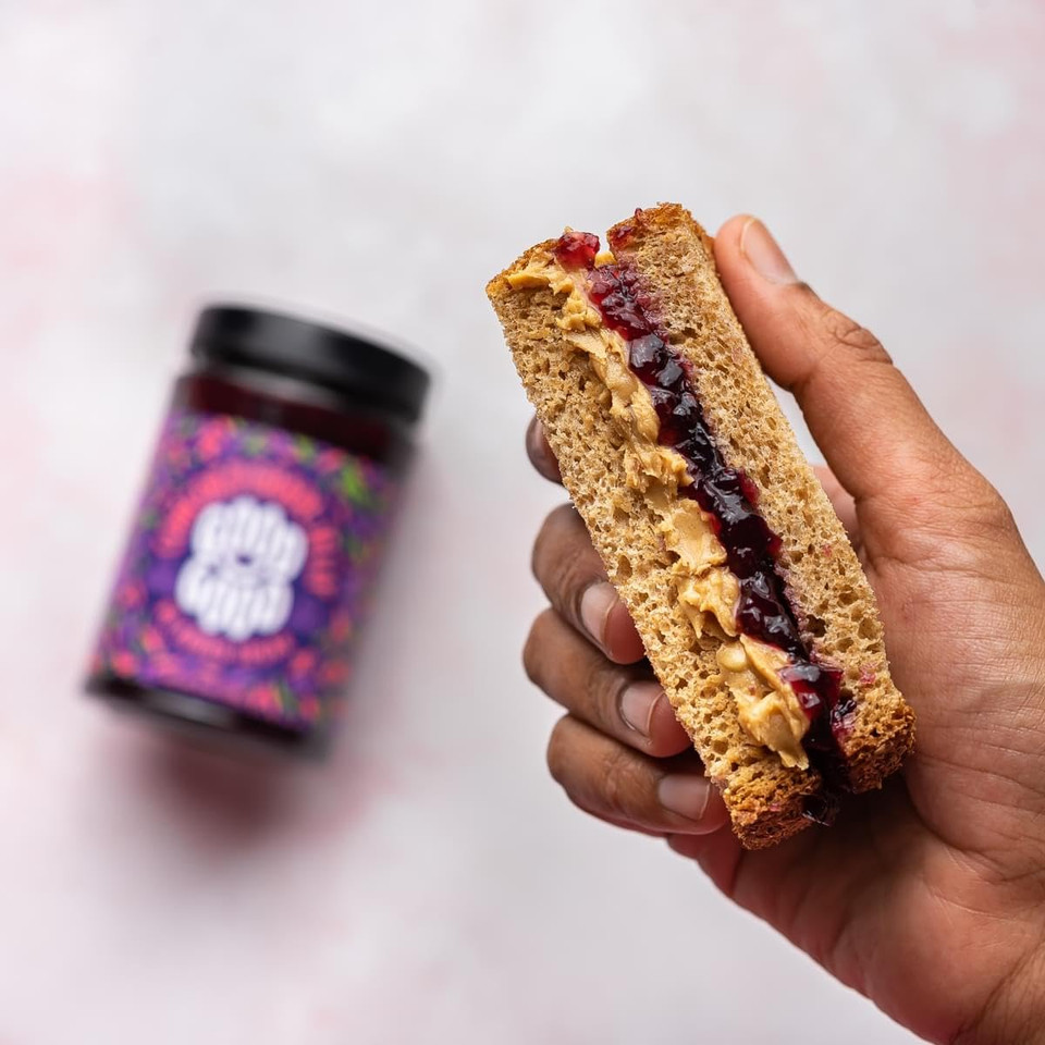 Good Good Sweet Concord Grape Jelly & Crunchy Peanut Butter - Keto Friendly - Low Carb & No Added Sugars - Vegan - Gluten Free - Preserves