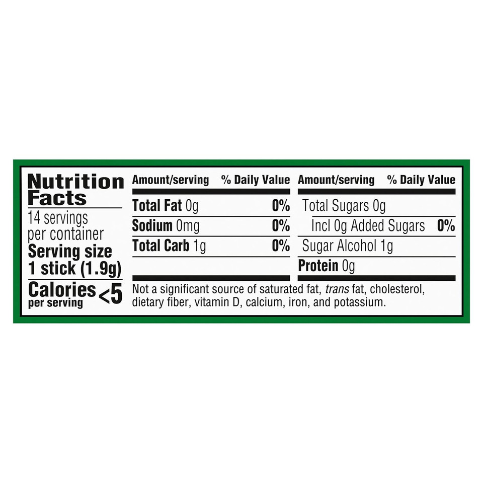 Trident Spearmint Sugar Free Gum, 14 Pieces