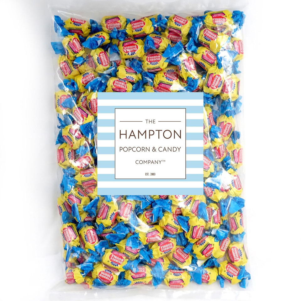 Dubble Original Classic Bubble Gum - 5 Pound Bulk Bag (Approx. 350 Pieces) - Individually Wrapped Gum (Original - Pink Gum)