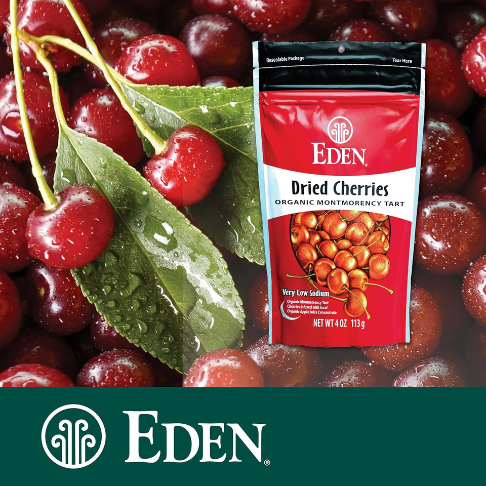 Eden Dried Montmorency Cherries, 4 Oz Bag