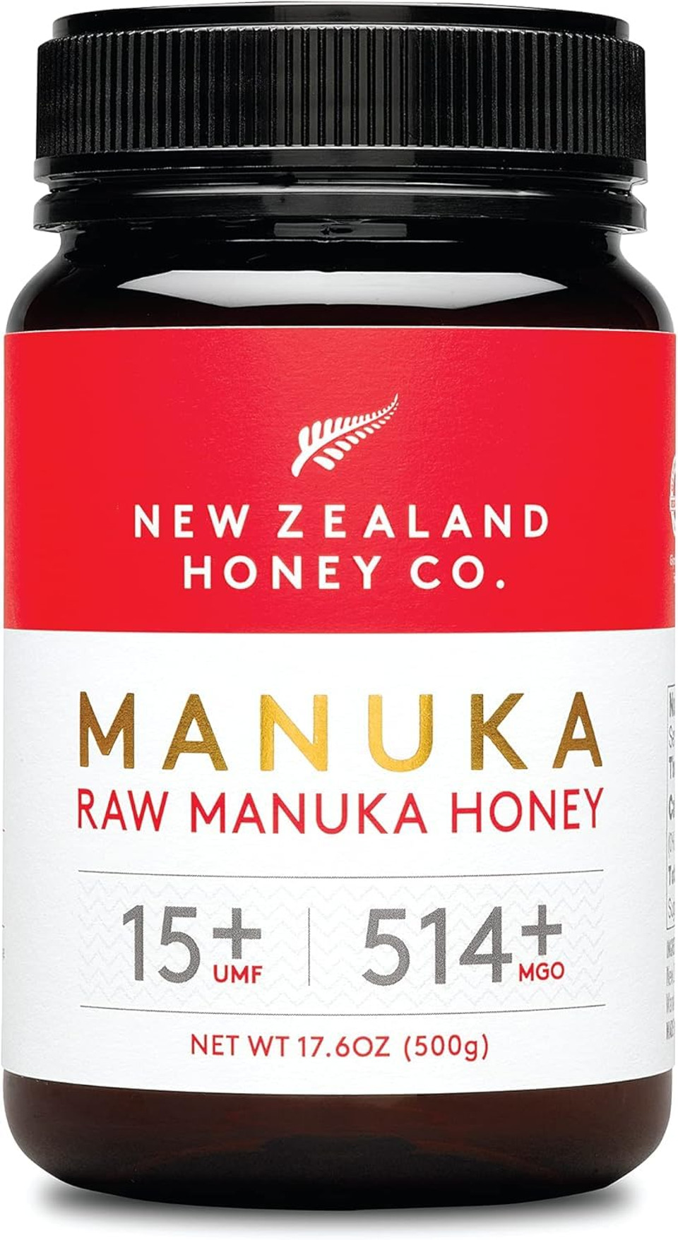 New Zealand Honey Co. Raw Manuka Honey Umf 15+ | Mgo 514+, Umf Certified / 8.8Oz