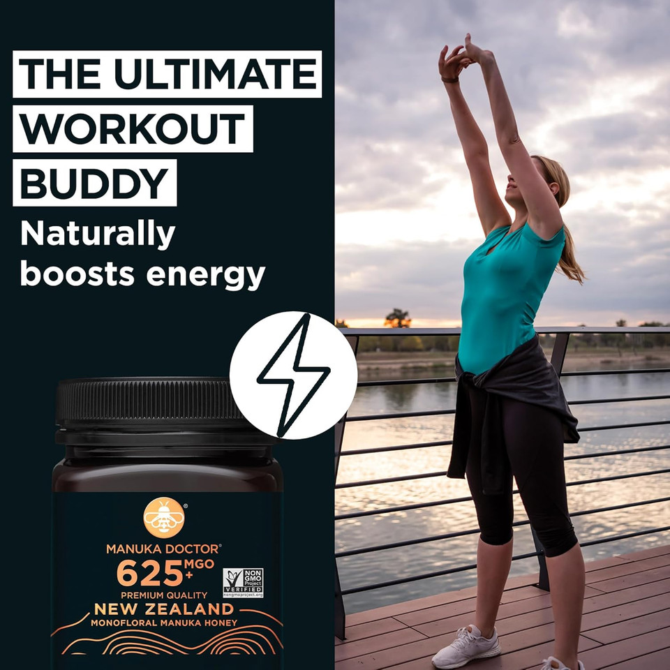 Manuka Doctor - Mgo 625+ Manuka Honey Monofloral, 100% Pure New Zealand Honey. Certified. Guaranteed. Raw. Non-Gmo (8.75 Oz)