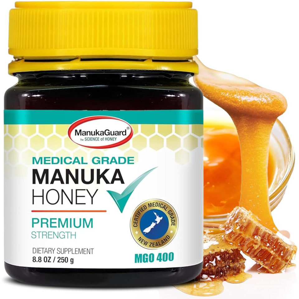 Manukaguard® Medical Grade Manuka Honey Mgo 400+ | 100% Authentic New Zealand Manuka Honey | Healing Honey For Immunity Boost | 8.8 Oz Manukaguard® Medical Grade Manuka Honey Mgo 400+ | 100% Authentic New Zealand Manuka Honey | Healing Honey For Immunity Boost | 8.8 Oz