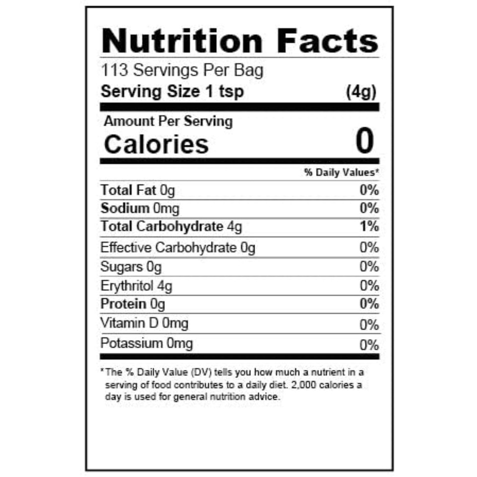 Health Garden Monk Fruit Sweetener, Classic- Non Gmo - Gluten Free - Sugar Substitute - Kosher - Keto Friendly (1 Lb)