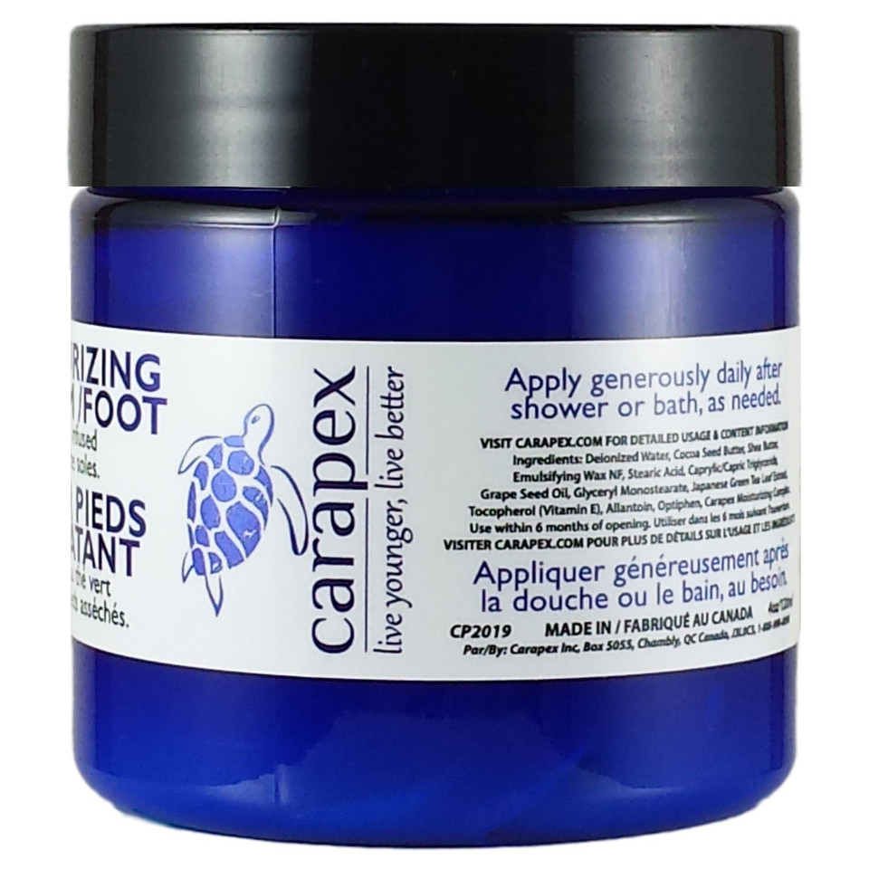 Carapex Super Moisturizing Foot Cream For Rough, Dry, Calloused Feet, Heels And Soles. Natural Ingredients. Unscentedsingle