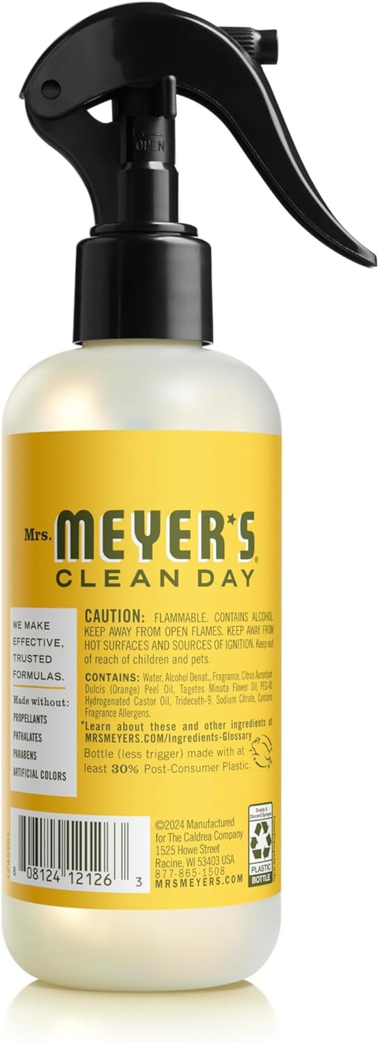 Mrs. Meyer'S Clean Day Room Freshener, Dandelion Scent, 8 Ounce Non-Aerosol Spray Bottle