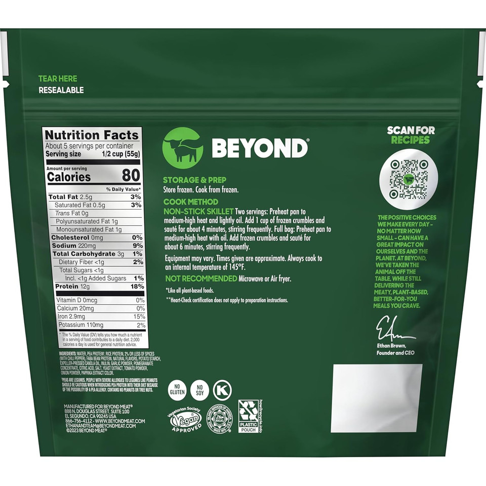 Beyond Plant-Based Meat Feisty Crumbles, 10 Oz