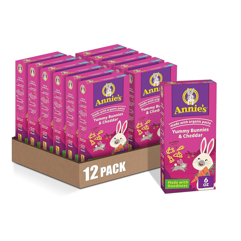 Annie'S Homegrown, Bunny Shape Pasta & Cheese, 6 Ounce