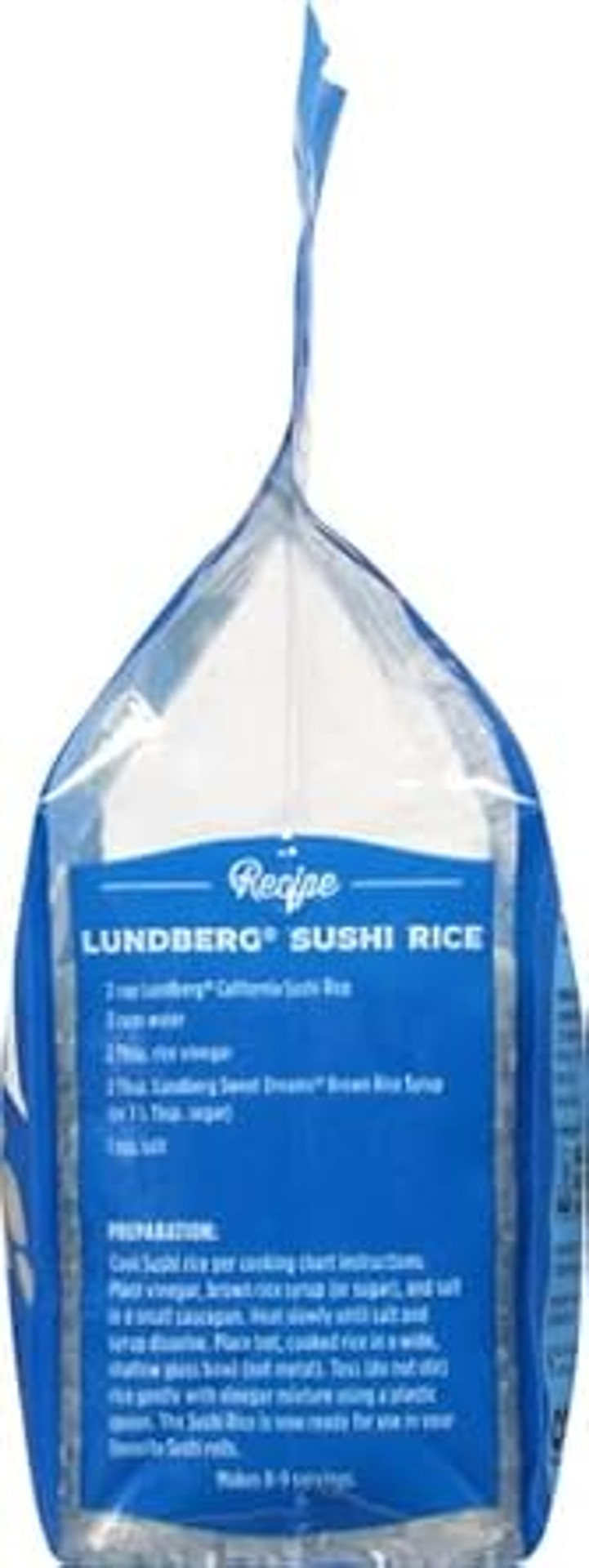 Lundberg Organic California Sushi Rice - Short Grain Rice, White Japanese-Style Sticky Rice For Perfect Sushi Rolls, Rice Bowls, And Mochi, White Rice Grown In California, 32 Oz