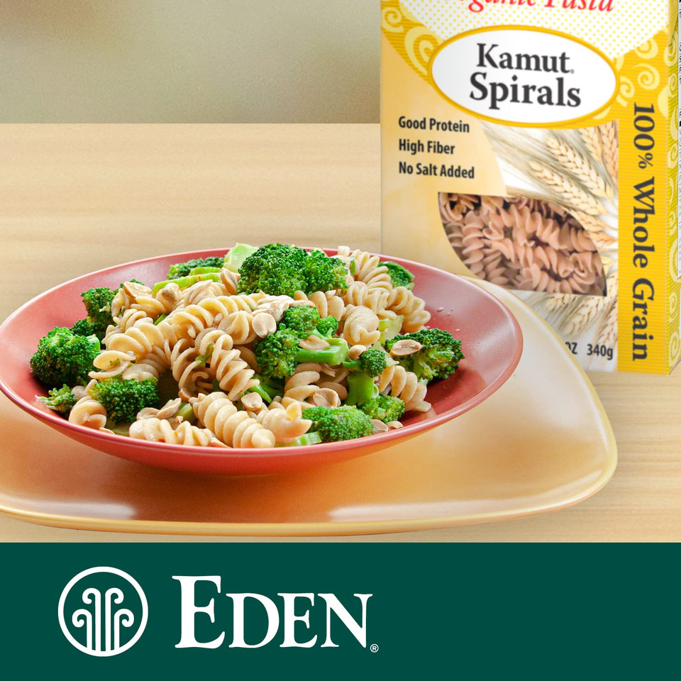 Eden Organic Kamut Spirals, Fusilli, 100% Whole Grain, 12-Ounce (2)