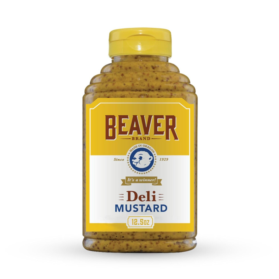 Beaver Zesty Deli Mustard, 12.5 Oz Squeeze Bottle