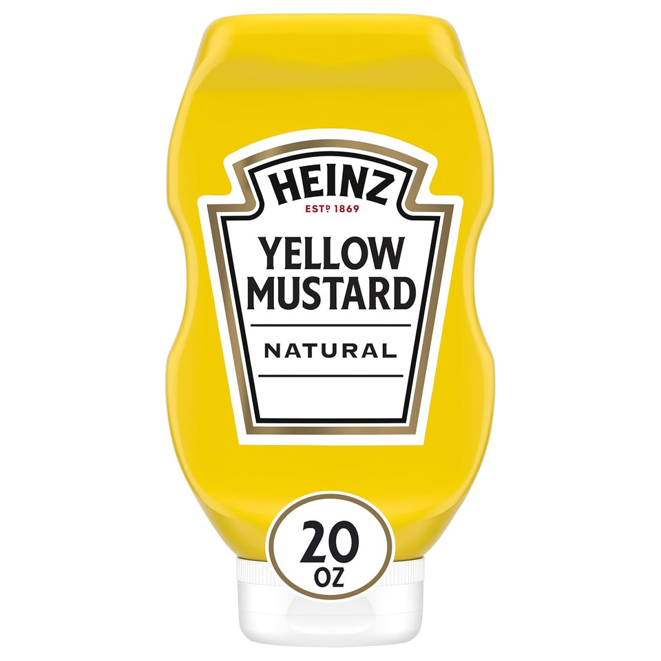 Heinz Yellow Mustard, 20 Oz Bottle