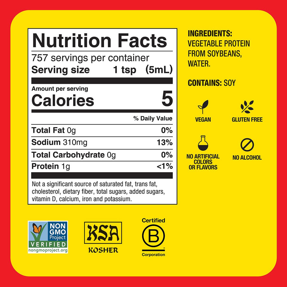 Bragg Liquid Aminos All-Purpose Seasoning - 32 Fl Oz - Gluten-Free Soy Sauce Substitute - Perfect For Stir-Fries And Cooking At Home
