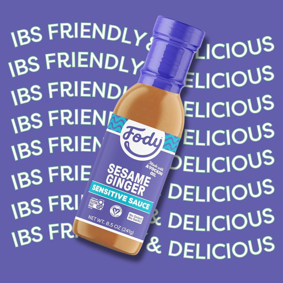 Fody Foods Sesame Ginger Sauce & Marinade, 8.5 Oz, Garlic And Onion Free, Low Fodmap Certified, Gut & Ibs Friendly, Vegan, Non-Gmo, Gluten Free, Keto Friendly