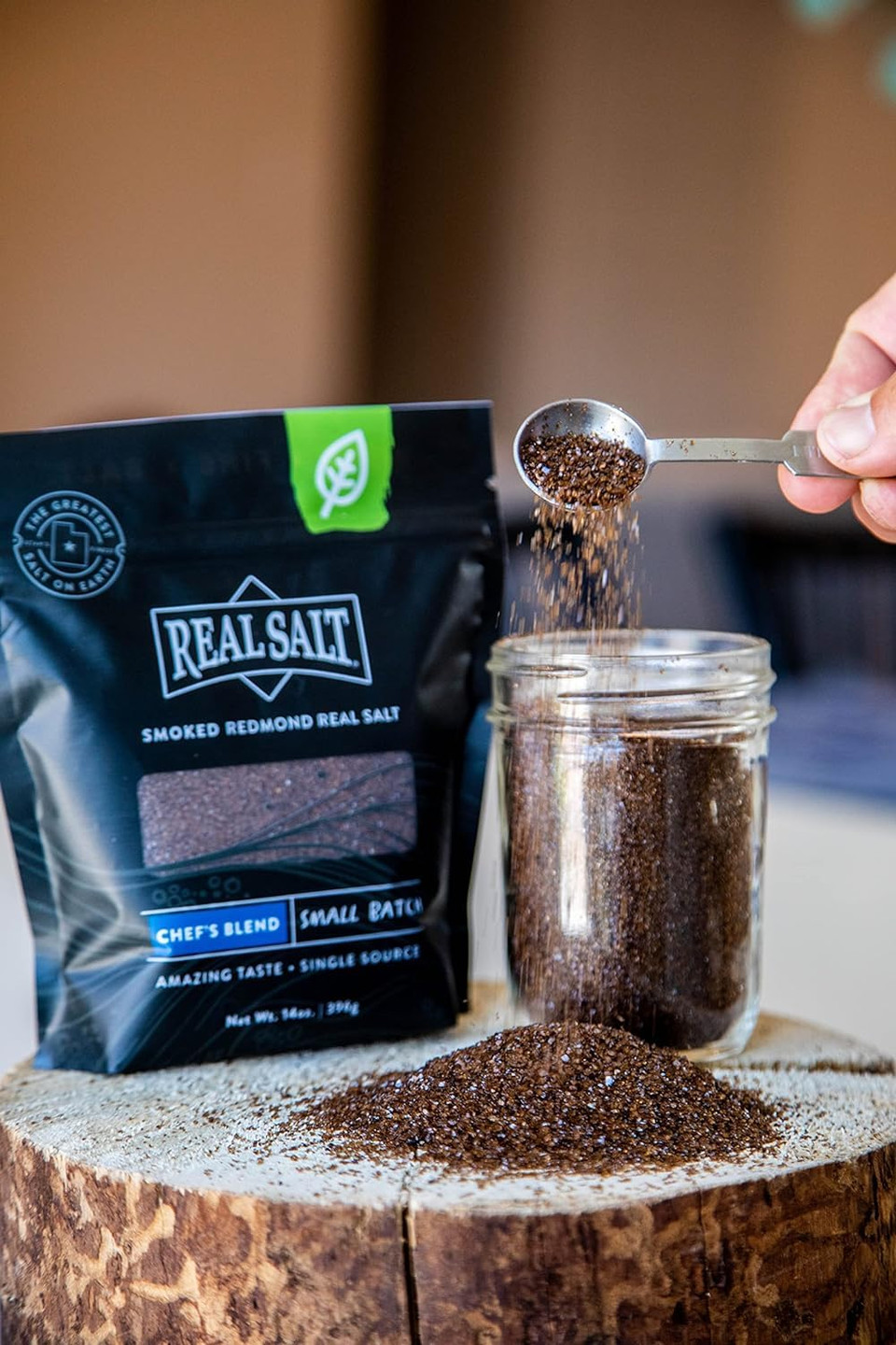Redmond Real Salt ChefS Blend Smoked Salt, 14 Oz Pouch