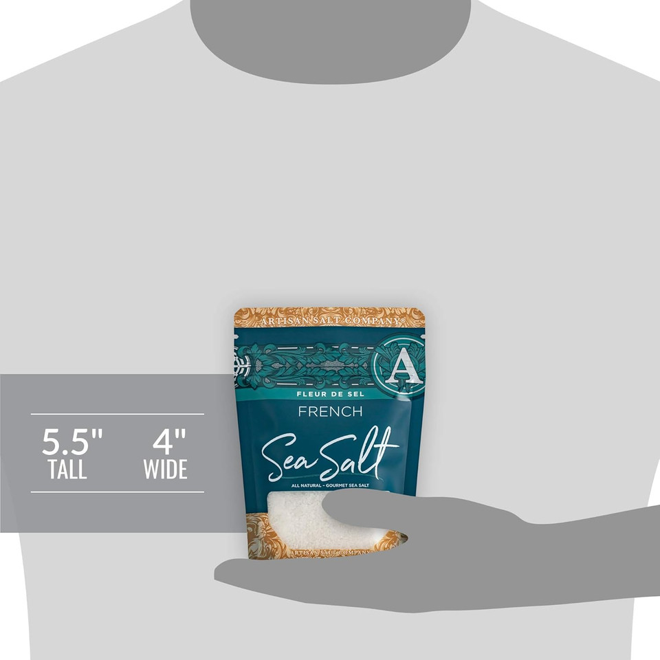 Artisan Salt Company Pacific Blue Kosher Flake Sea Salt, Zip-Top Pouch, 2.5 Ounce