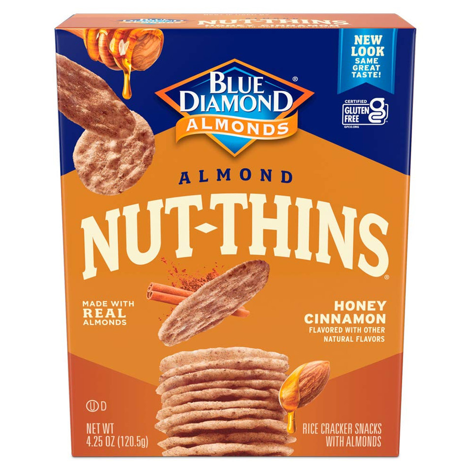 Blue Diamond Nutthins Cracker Snacks, Pecan, Boxes, 4.25 Oz