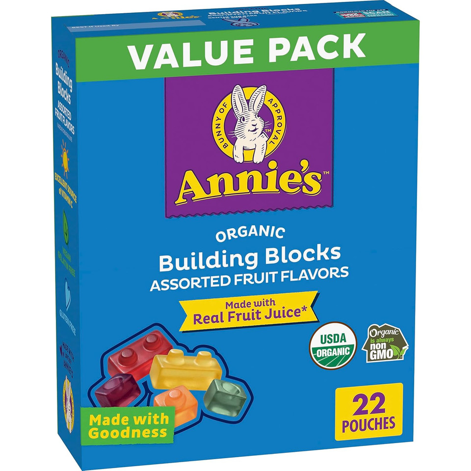 Annie'S Organic Bunny Fruit-Flavored Snacks, Summer Strawberry, Gluten Free, 12 Ct, 9.6 Oz
