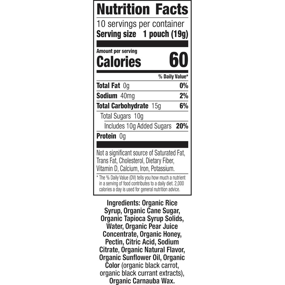 Annie'S Homegrown Organic Bunny Fruit Snacks, Sunny Citrus, 5 Pouches, 0.8 Oz Each