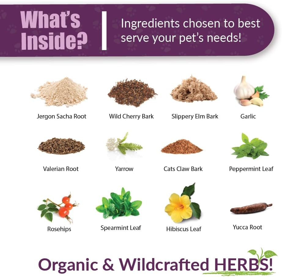 Amber Naturalz Adizone Herbal Supplement For Dogs | Supports A Healthy Inflammatory Response, Occasional Discomfort, And Joint Function | Natural Aid For Active And Aging Canines