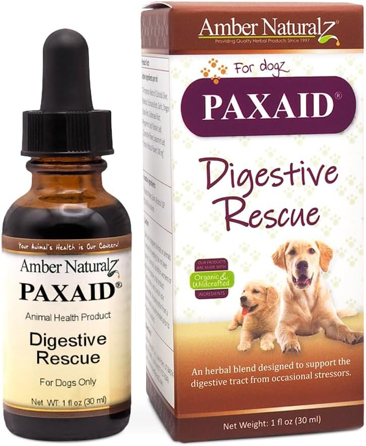 Amber Naturalz Paxaid Digestive Rescue For Dogs And Puppies | Supports Normal Appetite, Gut Function, And Stool Consistency During Occasional Gastric Discomfort And Dietary Changes