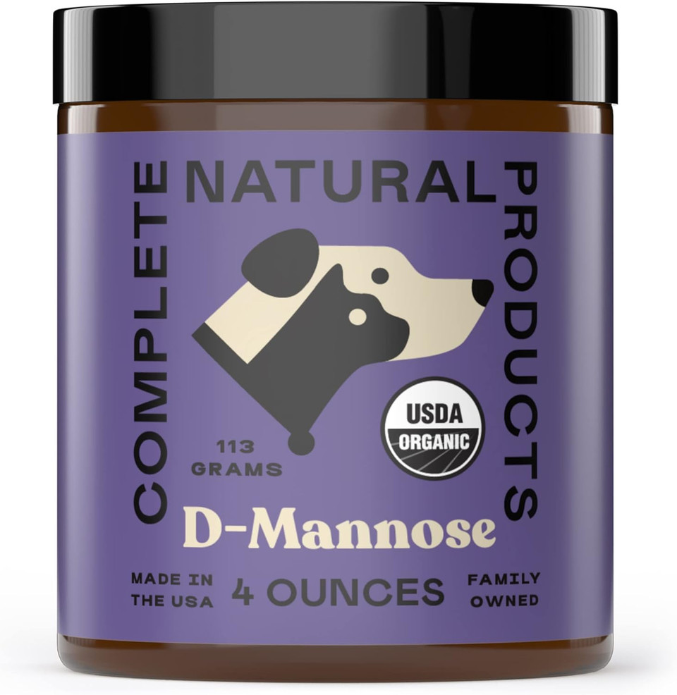 Complete Natural Products Organic D-Mannose Powder For Pets - 4Oz - Pure D-Mannose