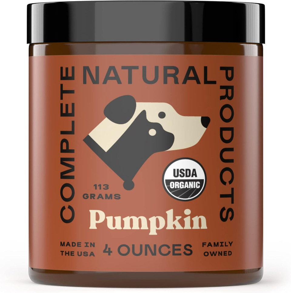 Complete Natural Products Organic Pumpkin Powder For Pets - 4Oz - Pure Organic Pumpkin Powder
