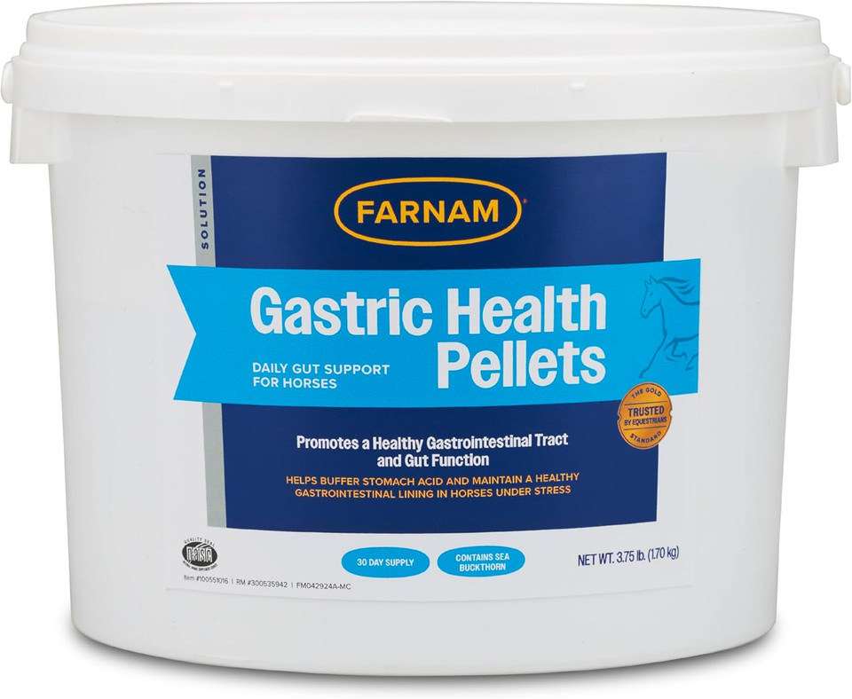 Farnam Gastric Health Pellets, Daily Gut And Digestive Health Supplement For Horses Helps Maintain A Healthy Gastrointestinal Tract And Gut Function