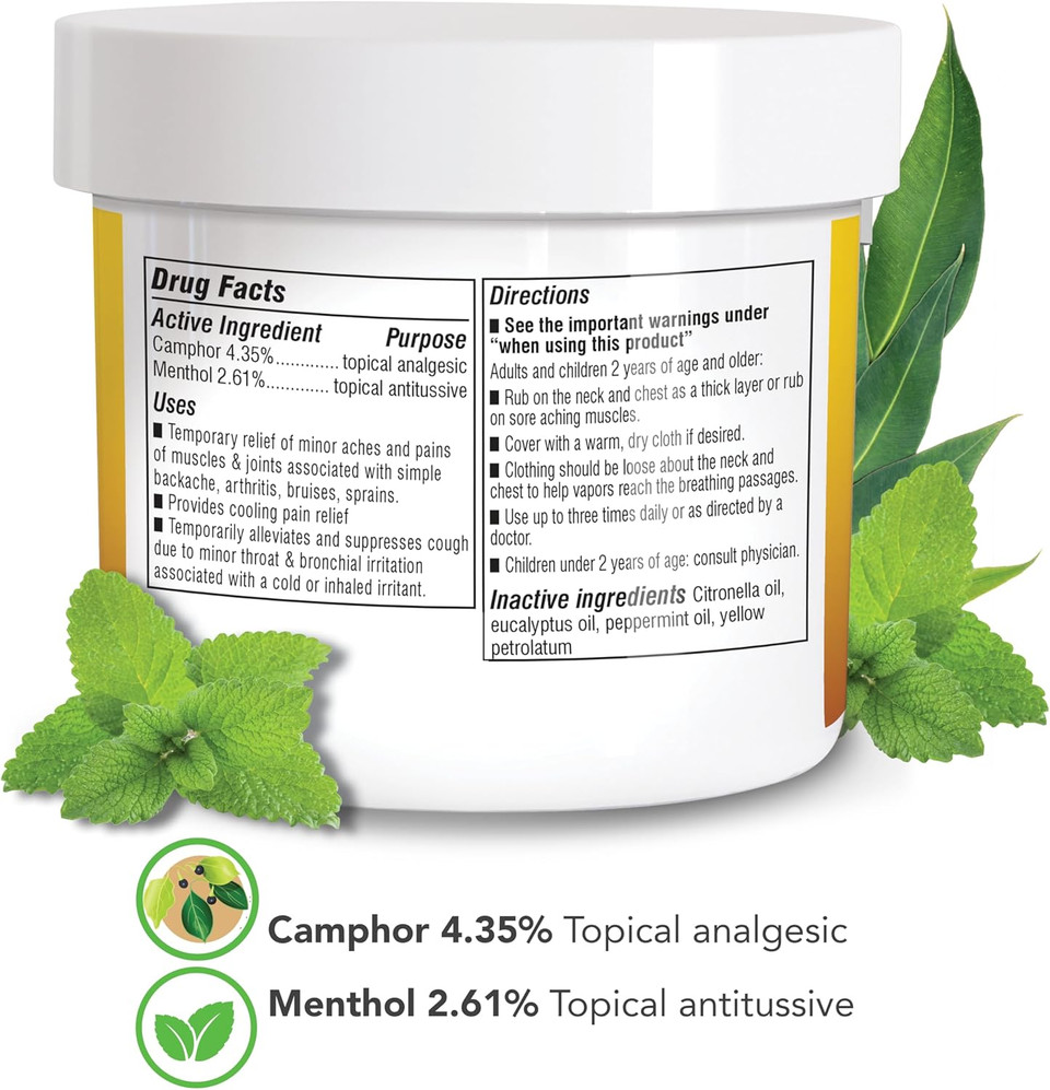 Botanic Choice Eucamint-Pain Relieving Ointment-Muscle, Joints, Sinus, Coughs