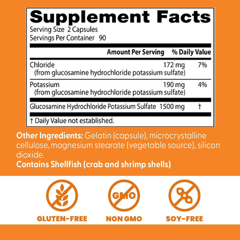 Doctor'S Best Glucosamine, Non-Gmo, Gluten & Soy Free, Joint Support, 750 Mg, 180 Count
