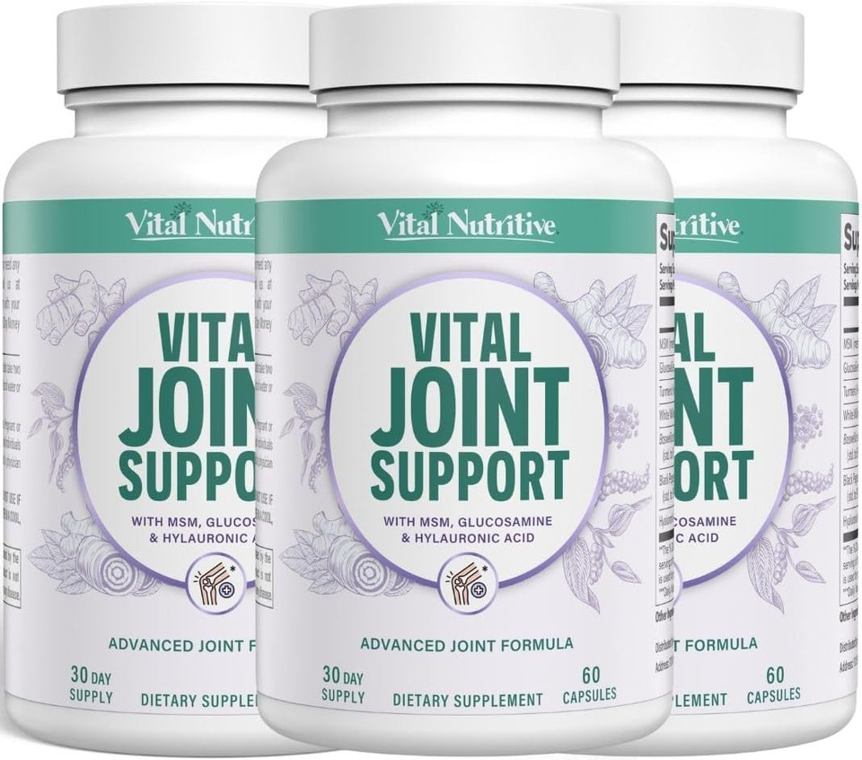 Joint Support Supplement For Men And Women  Glucosamine, Msm, Hyaluronic Acid, And Turmeric  Supports Joint Health  90 Days Supply