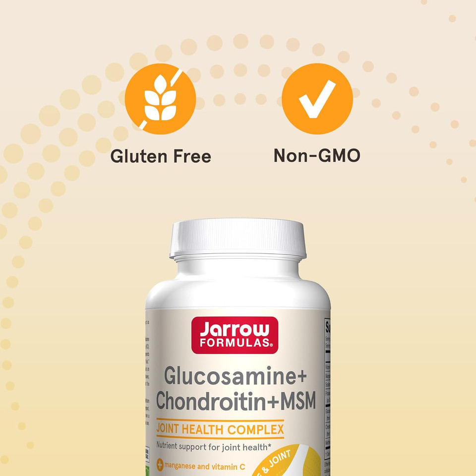 Jarrow Formulas® Glucosamine + Chondroitin + Msm Capsules, Joint Support Supplement With Vitamin C And Manganese, 30 Capsules, 120 Day Supply Jarrow Formulas® Glucosamine + Chondroitin + Msm Capsules, Joint Support Supplement With Vitamin C And Manganese, 30 Capsules, 120 Day Supply