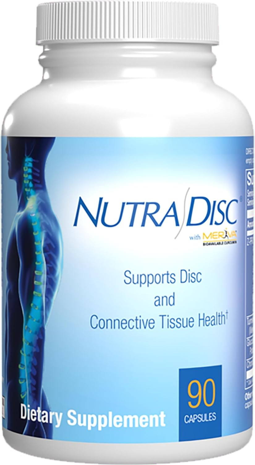 Nutra Disc & Joint Support Supplement - Clinically Formulated Restorative Cartilage Ligament And Tendon Supplement With Patented Meriva Curcumin & Glucosamine And Chondroitin For Adults - 90 Servings