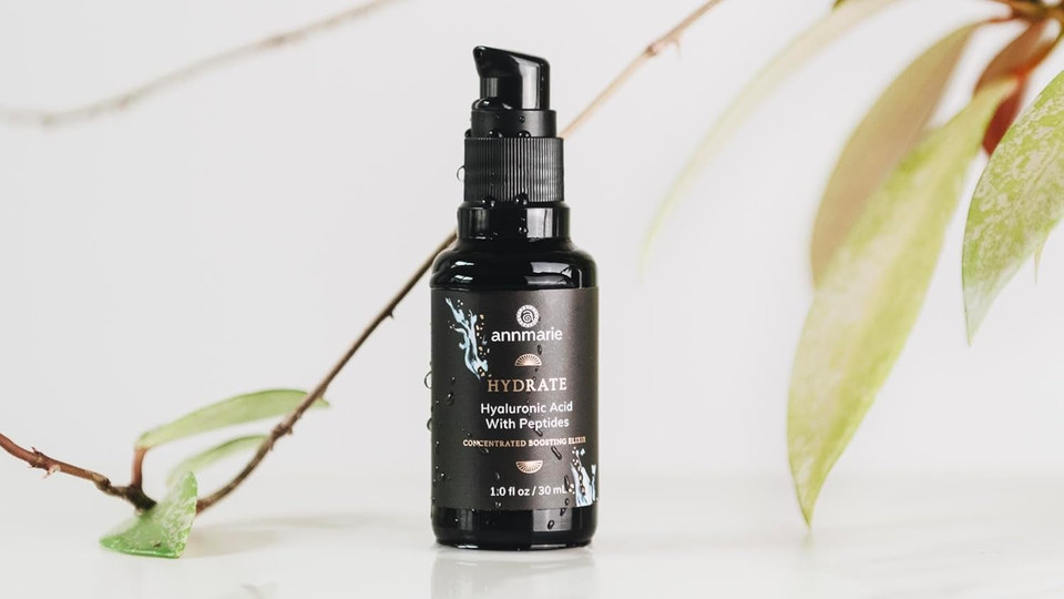 Annmarie Hydrate Concentrated Boosting Elixir - Hyaluronic Acid With Vegan Collagen Peptides, 30Ml | Deeply Hydrates, Plumps, And Strengthens Skin | Made Safe Approved For All Skin Types
