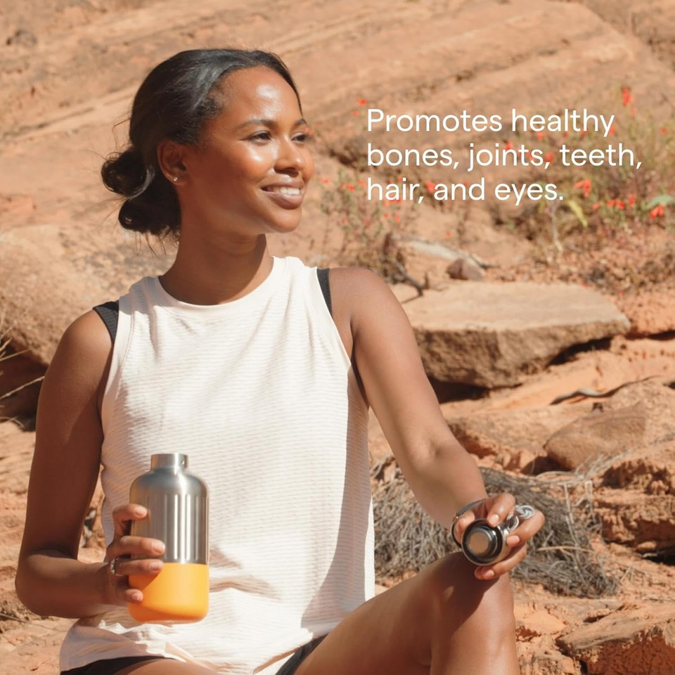 Trace Minerals Ionic Biotin Plus Collagen - High-Potency Supplement Supports Healthy Hair Growth & Skin - Biotin & Collagen Supplement Aids Healthy & Strong Joints - Strawberry Mango, 2 Fl Oz