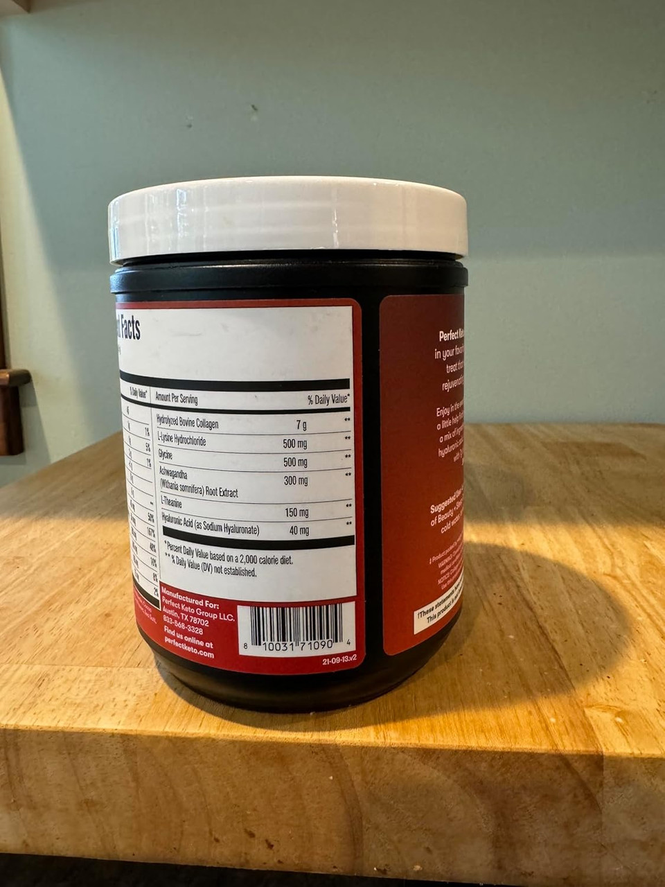 Perfect Keto Beauty + Sleep Grass Fed Collagen Peptides Protein Powder With Ashwagandha, Magnesium, Biotin, Hyaluronic Acid, L Theanine, Hair, Skin, Nails & Relaxation Support, Mexican Hot Chocolate