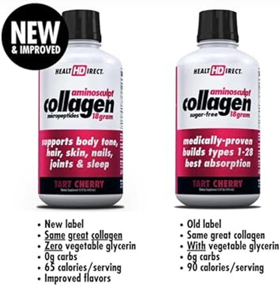 Health Direct Aminosculpt Sugar-Free Collagen Supplement - High Potency Medical-Grade Protein For Hair, Skin, Nails & Joints, Grass-Fed, Non-Gmo, Liquid Collagen - Smooth Mango - 15 Fl Oz Health Direct Aminosculpt Sugar-Free Collagen Supplement - High Potency Medical-Grade Protein For Hair, Skin, Nails & Joints, Grass-Fed, Non-Gmo, Liquid Collagen - Smooth Mango - 15 Fl Oz